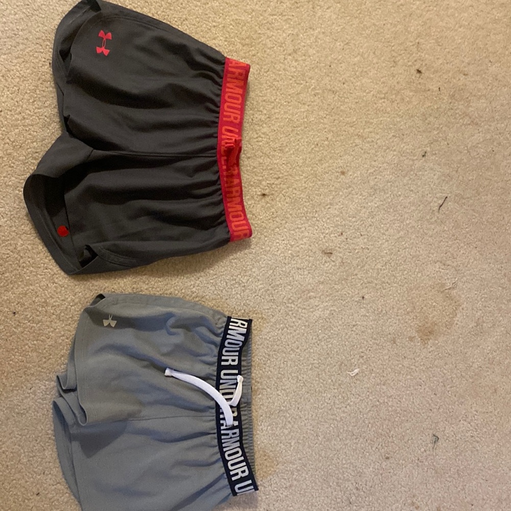 Under armor shorts- either xs or xxs